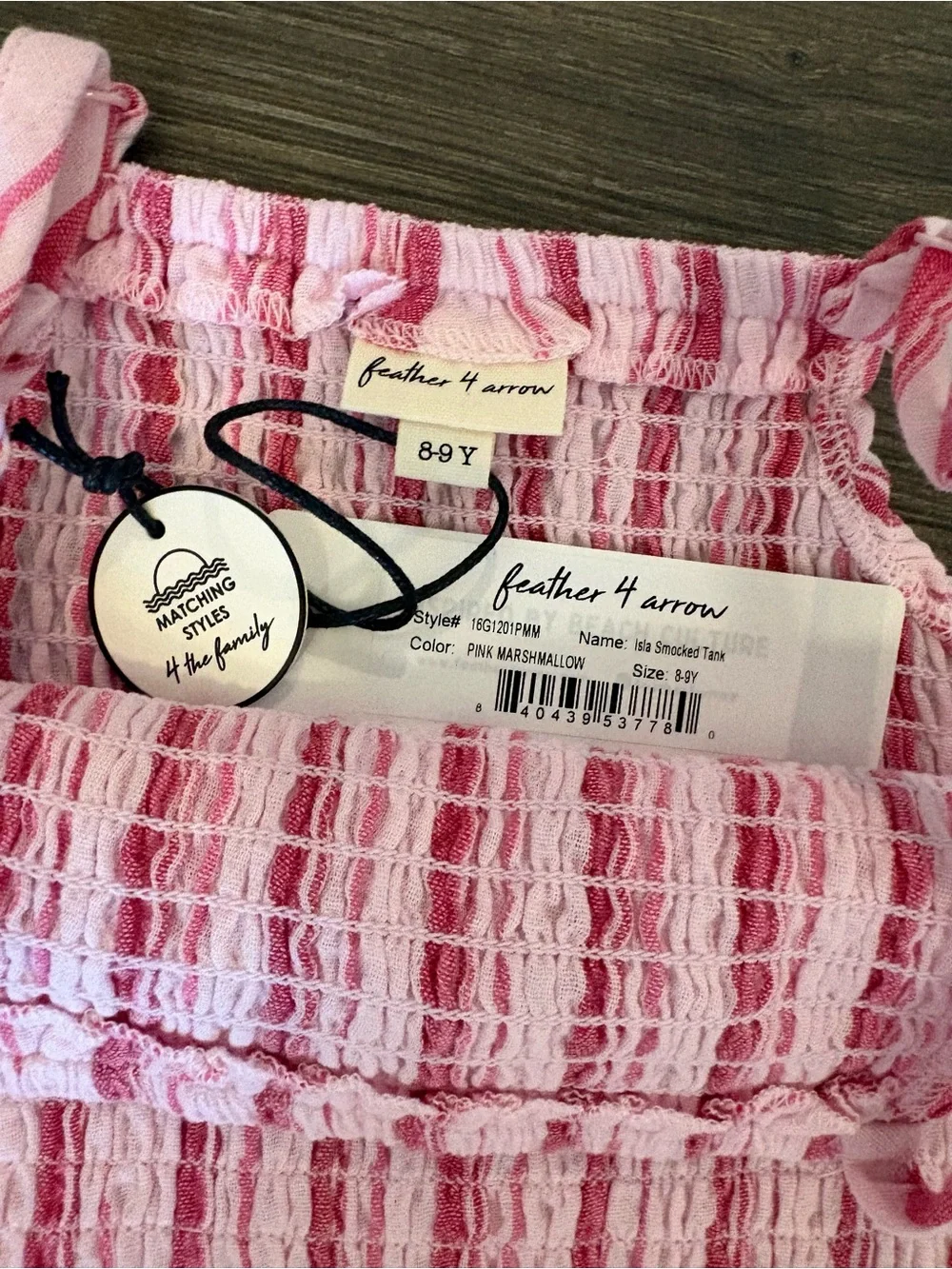 Feather 4 Arrow Island Smocked Tank & Playa Pant Outfit - NEW! Size 8-9